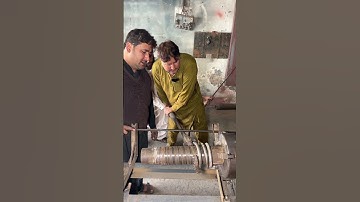 How a 16mm Rod Becomes a Vehicle Spring on a Lathe #springmanufacturing #shorts