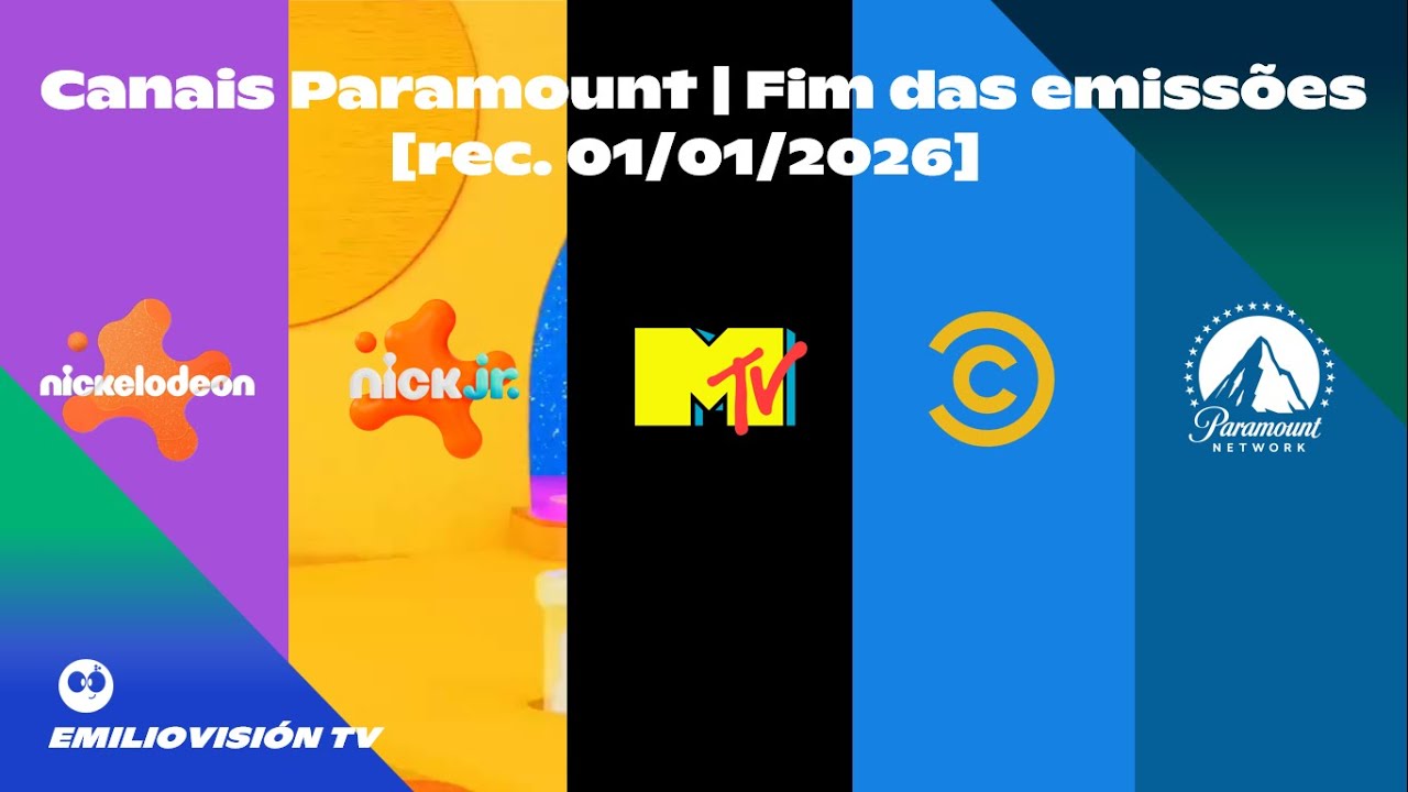 Canales de Paramount Brasil | Fin de transmisiones [rec. 01/01/2026]