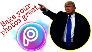 Picsart creating circle DP editing| picsart editing photos| photoshop|Donald Trump 😂 screenshot 3