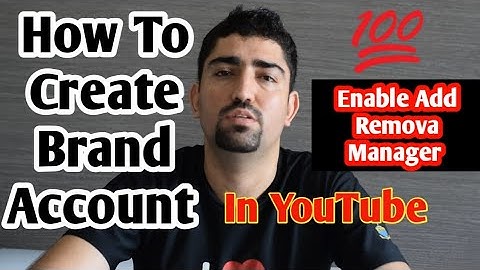 How To Create YouTube Brand Account | How To Enable Add Remove Manager in YouTube studio