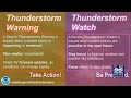 Difference Between a Severe Thunderstorm Watch and Warning