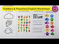 Learn Blue Color for Kids 🩵| Blue Objects Coloring Activity | Preschool Learning