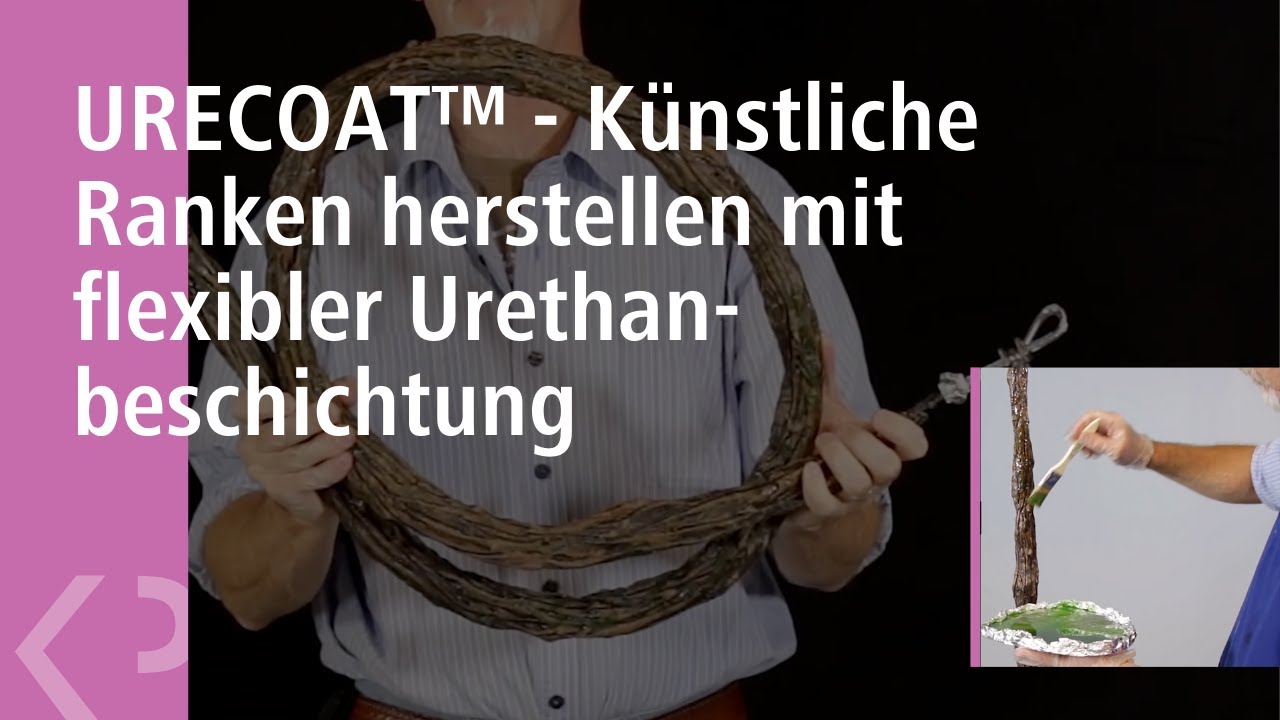 URECOAT - Knstliche Ranken herstellen mit flexibler Urethan-beschichtung