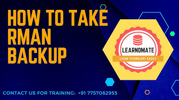 #shorts RMAN  Backup in Oracle | Learnomate Technologies.