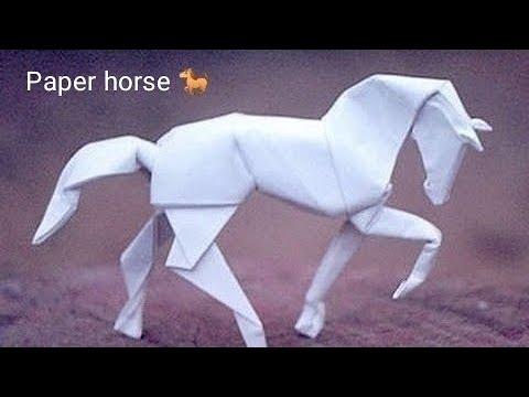 Video: How To Make A Horse Out Of Paper