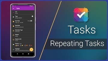 Tasks - Notifications, alarms & recurring tasks