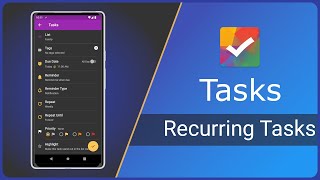 Tasks - Notifications, alarms & recurring tasks screenshot 1