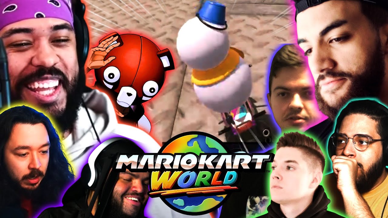 Lotus @SeeReax @Nanogenix  @AfroSenju @rhymestyle @Om3gaPro  All Play Mario Kart World!!!
