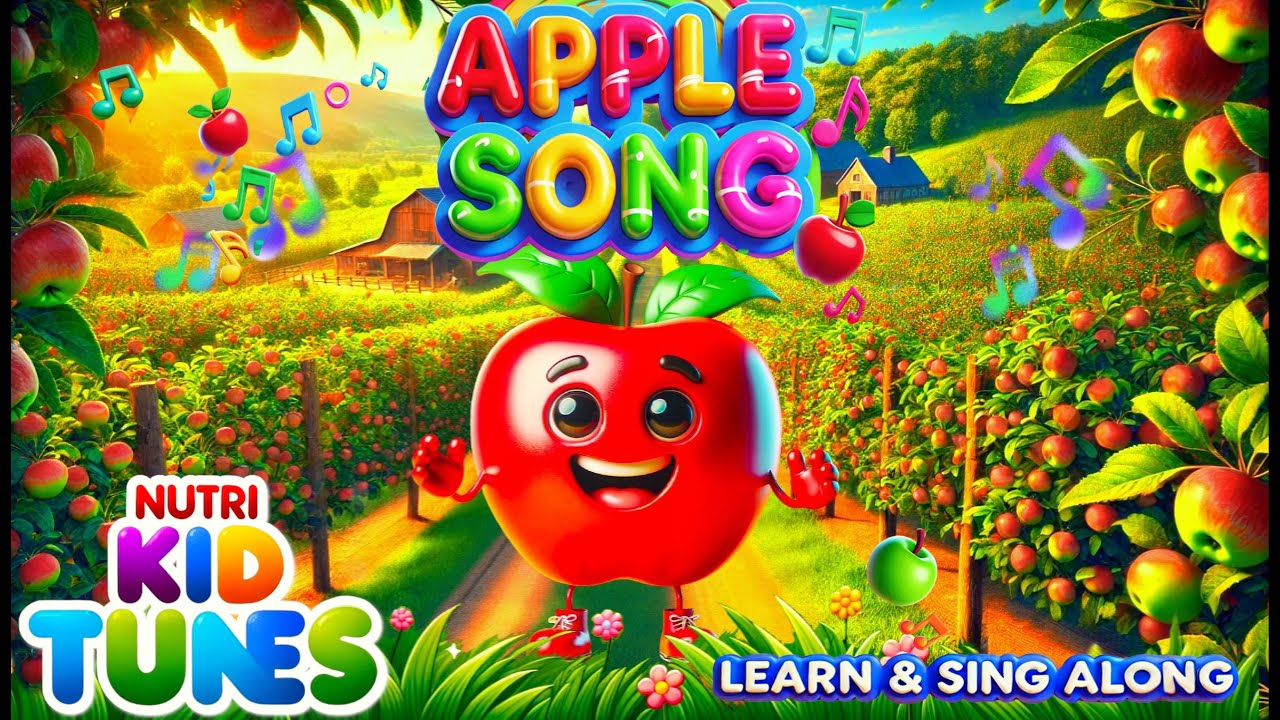 Apple Song | Learn Fruits for Kids | Educational Learning Songs ...