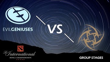 🔴 [EN] Dota 2 Live | EG vs NIP | BO2 Game 01| TI9 Group Stages