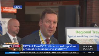 MBTA General Manager update on final details of Orange Line shutdown