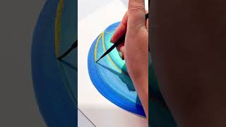 Draw a hot air balloon with me Painting with glitter
