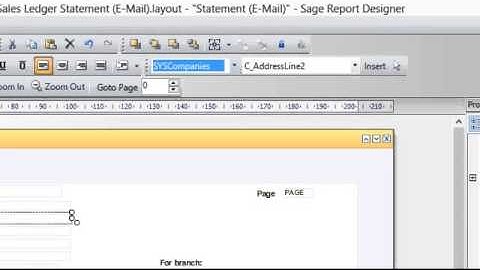 Sage 200 Report Designer Training - Adding a field into Sage 200