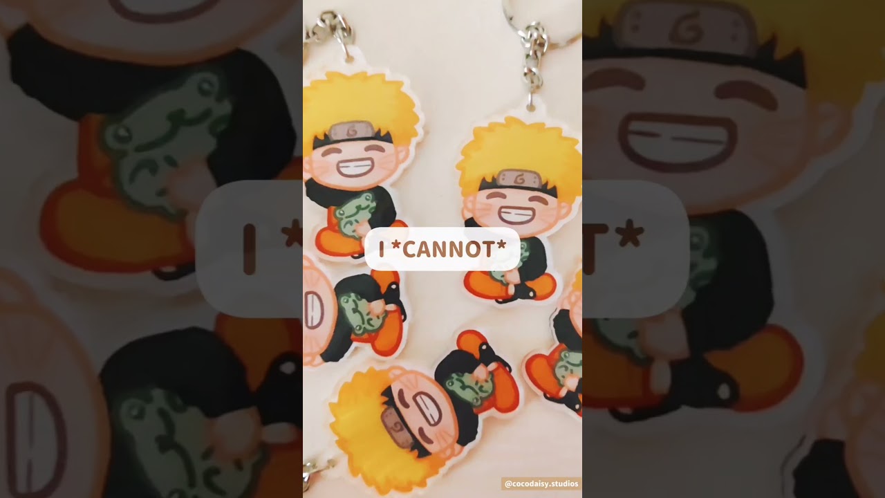 Anime character keychains in chibi art style ✨🤎🌱 