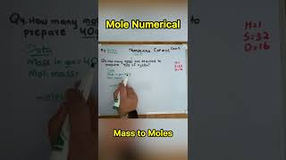 Mole Numerical #chemistry #chemistrybasics #education #chemistrylecture #science