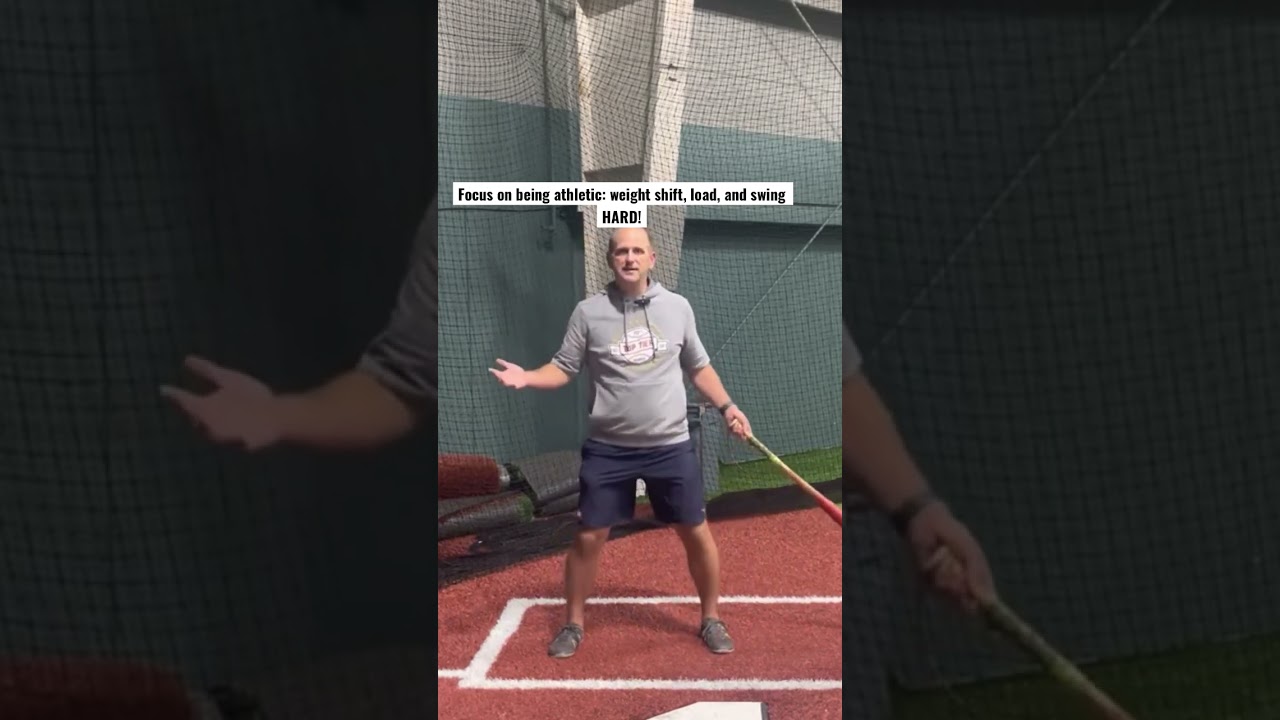 Be athletic in your swing; step/weight shift, load the hands, and swing as hard as you can!