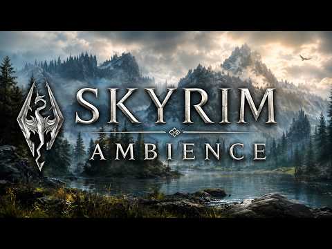 Skyrim Ambience | Relaxing Music & Scenery | 1 Hour