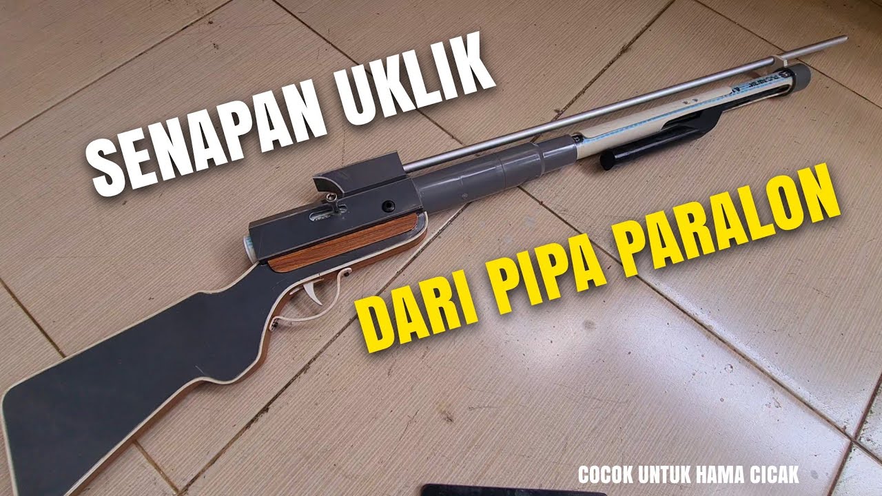 MEMBUAT SENAPAN ANGIN UKLIK DARI PARALON PIPA PVC  #tutorial #idekreatifterbaru #kreatif #creative 