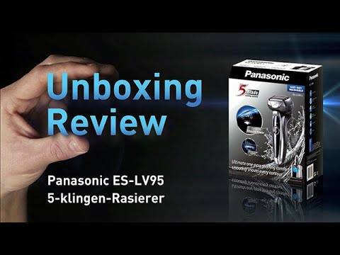 (DE)Panasonic’5-Blade Wet/Dry Shaver_ES-LV95-S_LINEAR & SHAVING SENSOR エナジーバンパイア