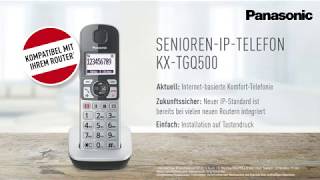 Panasonic IP-Telefon KX-TGQ500 für Senioren: Modernste Technik einfach zu bedienen