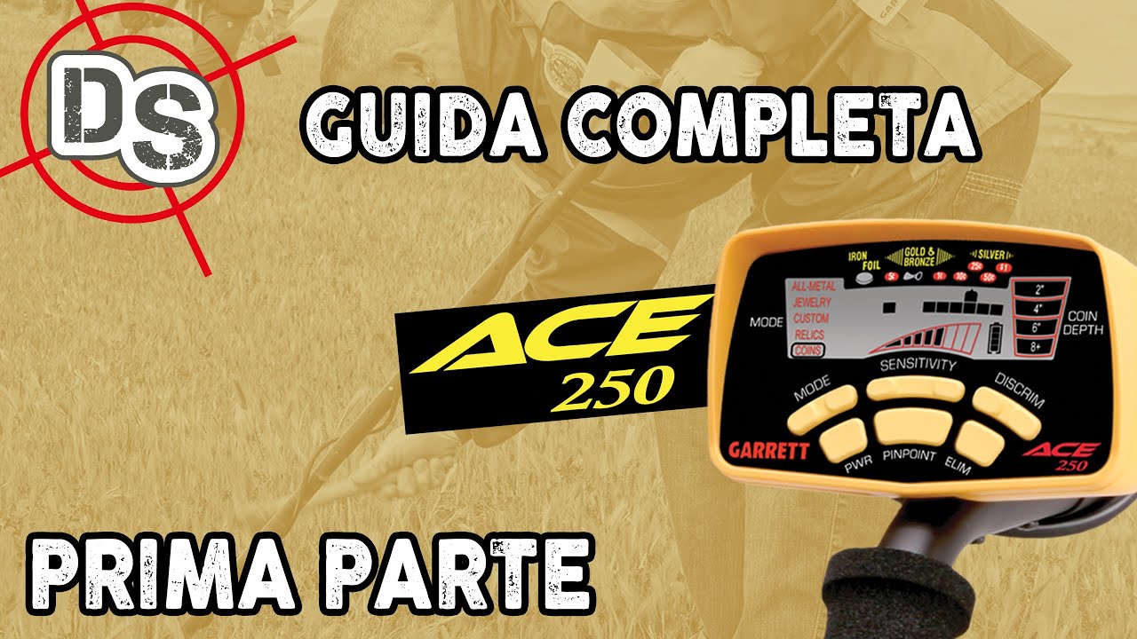 GARRETT METAL DETECTOR ACE 250 CERCA METALLI ORO 786156003699