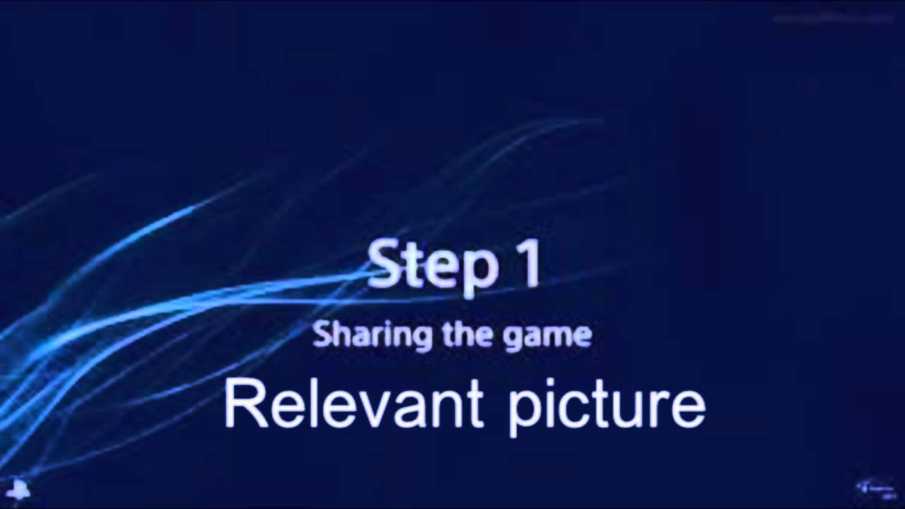 Official PS4 Gamesharing Tutorial