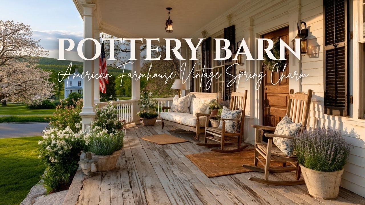 Pottery Barn’s American Farmhouse Vintage Spring Charm for a Cozy Seasonal Home