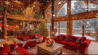 Relaxing Christmas Music Fireplace 🔥Warm Fireplace & Soft Snow🎄Peaceful Christmas Ambience for Sleep screenshot 1