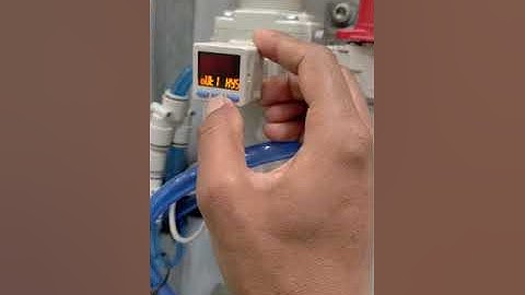 SMC pressure switch (Pressure Increase and decrease Setting).