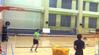 badminton lesson 20150216(MON) - 4 directions 2