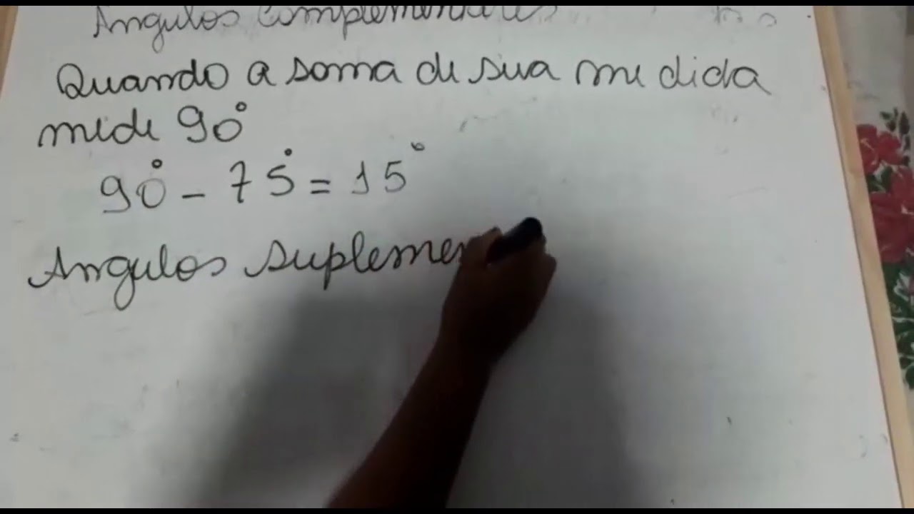 Ângulos Complementares e Suplementares - 8º Ano - YouTube