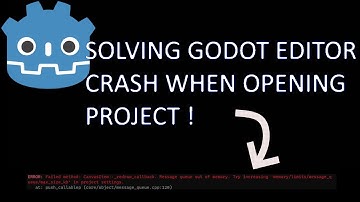 Godot Tips : Solving Godot Editor Crashing when opening a big project.
