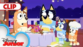 Fancy Restaurant 🍽 | Bluey | @Disney Junior