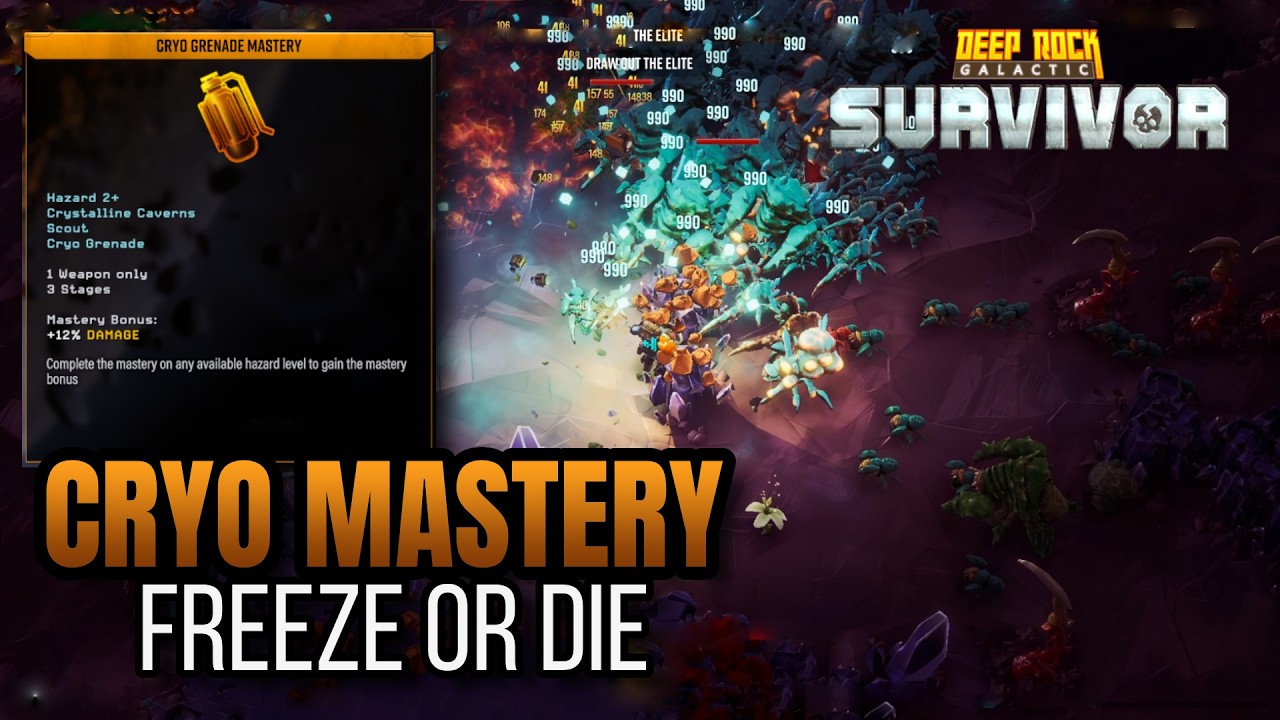 I Tried Mastering Cryo Grenades… Everything Froze | DRG Survivor