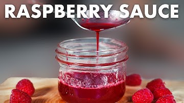 How to Make Raspberry Sauce with Only 2-Ingredients!