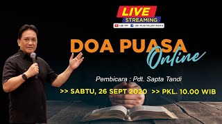 Doa Puasa Online - 26 September 2020 (Kuasa Kesembuhan Kristus)