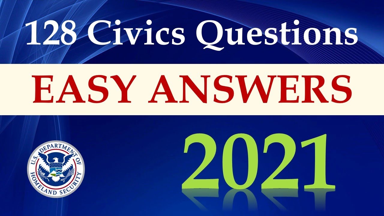 128 Câu hỏi thi quốc tịch Mỹ 2021 - Đáp án dễ nhớ. - youtube