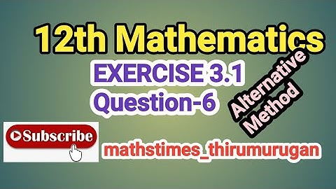 Class 12|EX-3.1|Q.no-6|Alternative Method | Theory of Equations