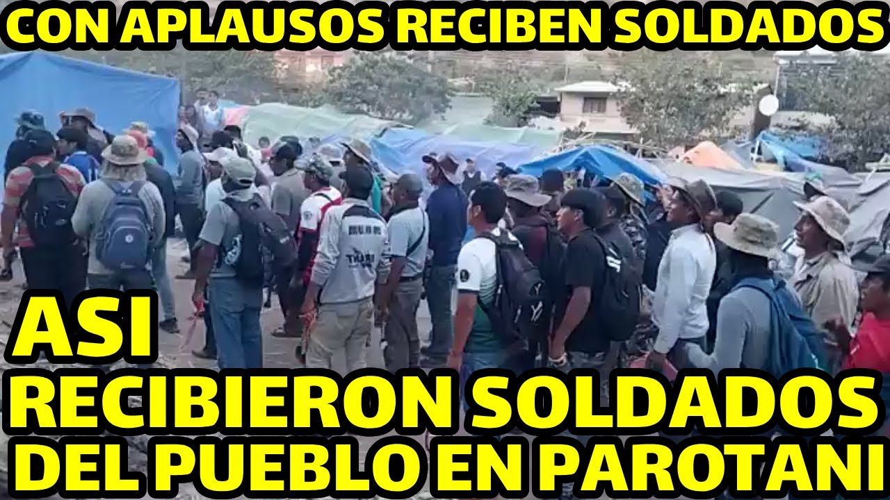 ENTRE APLAUSOS RECIBIERON A LOS SOLDADOS DEL CUARTEL GENERAL DE PIRQUE ...