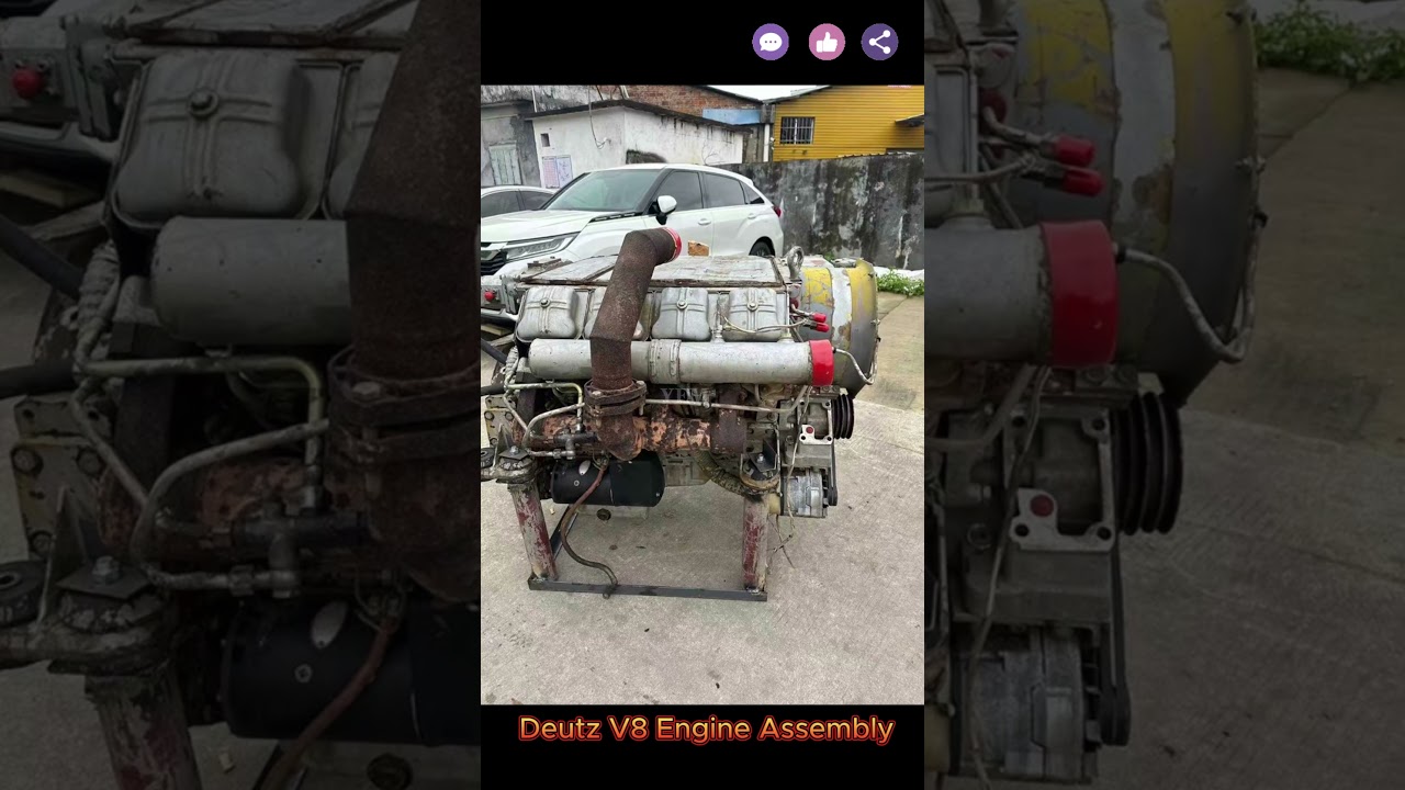 Construction and mining, Deutz V8 Engine Assembly – durable and robust!