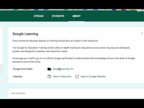Share a "Resources" Folder within your Google Classroom