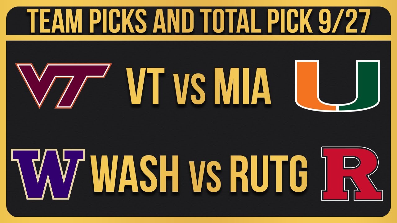 FREE College Football Picks Today 9/27/24 NCAAF Week 5 Betting Picks ...