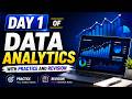 Day 1 of Data Analytics | Excel + Python + SQL Learning Journey 🚀 | Live Study Session