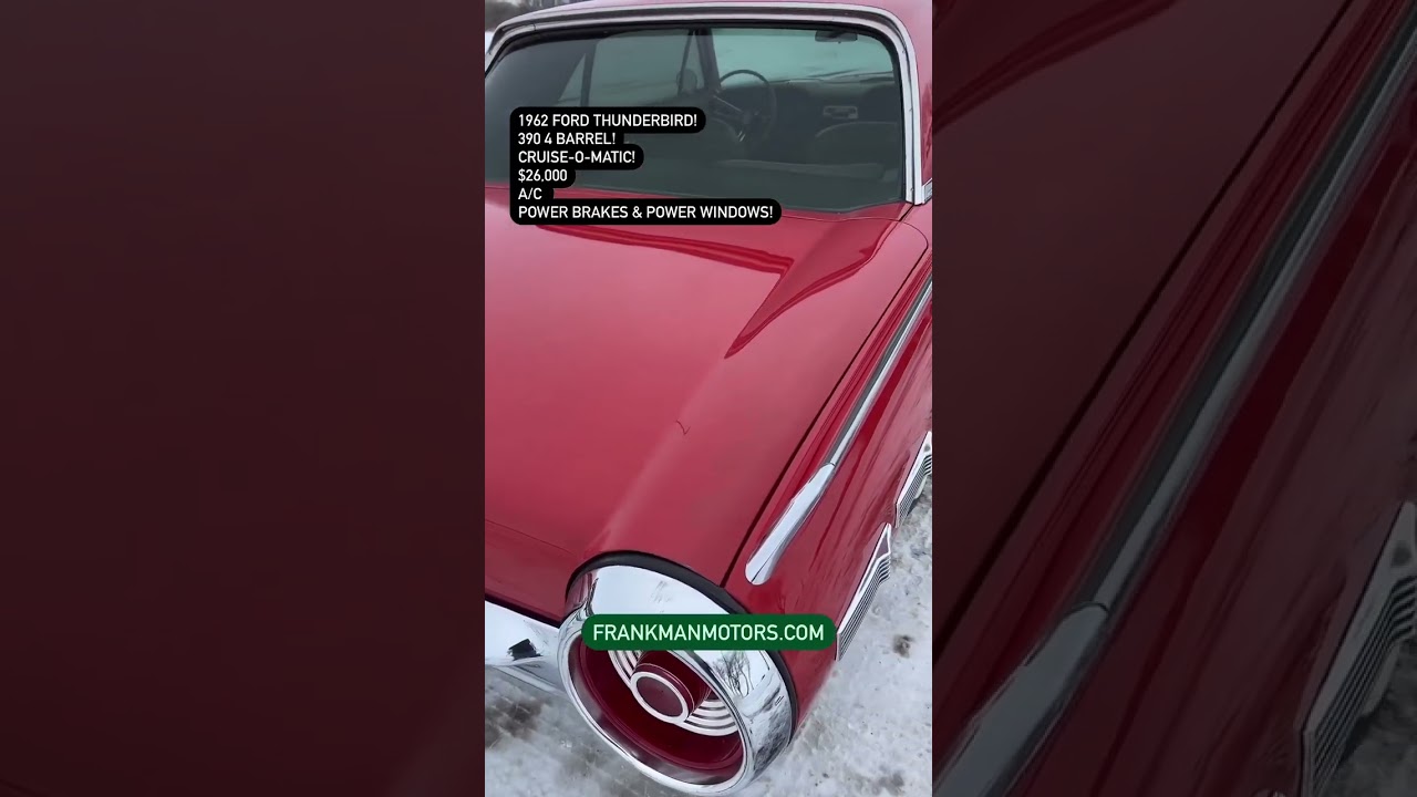 1962 Ford Thunderbird 390 V8 - Frankman Motors Company 605-250-8773