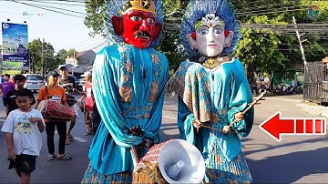 Main TEHYAN & Dorong GEROBAK Sendiri, Ondel-Ondel ini LUAR BIASA..!!! ~ Bintang Mahabbah