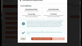 Sqrl and WAX Blockchain Claim and Restake Rewards AUTOMATICALLY Every Day