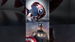 all' super hero 💥💥 avantars fish 🐟 avantars short video 🔥🔥 #reels #marvel #viral