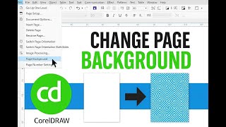 HOW To Change BACKGROUND In CORELDRAW 2025|| CorelDraw Background Change
