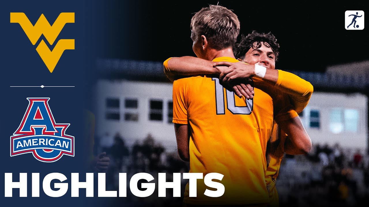 West Virginia vs American University | NCAA College Soccer | Highlights - October 14, 2025