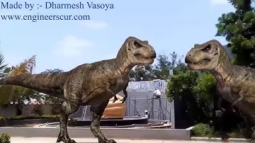 dinosaur in gardi college vidyapith jurassic park